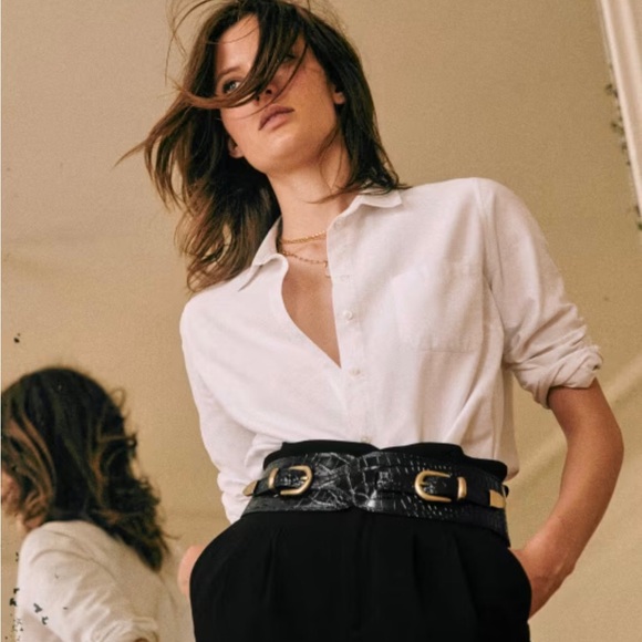 Sezane TOMBOY SHIRT, trailered fit, size 32 (xs), new - Picture 4 of 8